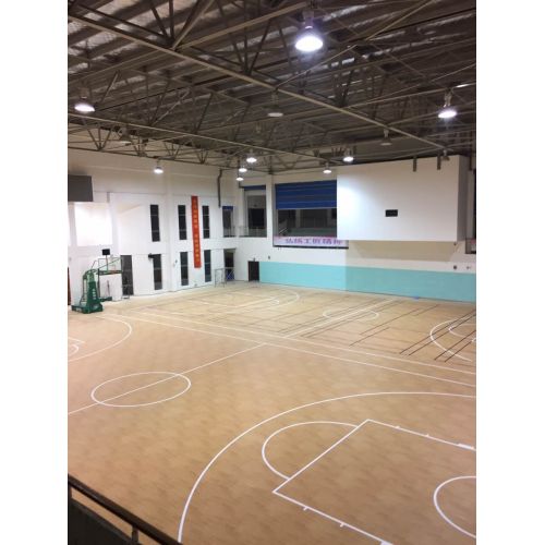 Vinyl Wood Color Indoor Basketball Court Mat