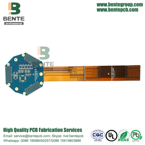 Rigid-flex PCB 8 Layers High-precision ENIG Bule