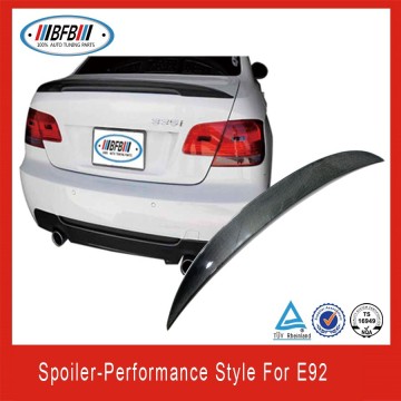 Carbon Fiber Rear Boot Spoiler Wings Lips Fit For BMW E92 Performance Sedan 08-13 rear trunk spoiler