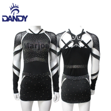 Custom all star sexy crop top cheerleader uniforms