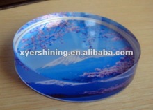 Elegant engraved crystal paperweight Office Supplie