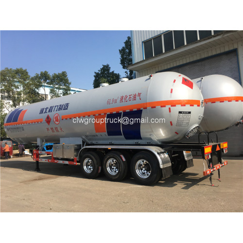 Merek Eropa tanker gas minyak bumi cair Trailer Semi