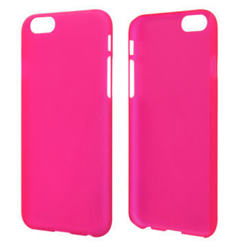 PC Cases for iPhone 6 with Rubber Oil Effect for Both Sides, Anti-dust