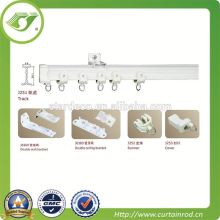 D0094 Aluminium electric curved curtain rail motor curtain track