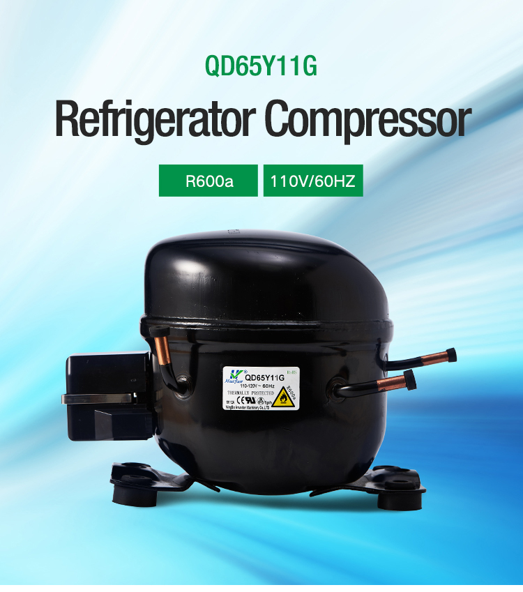 Best Quality R600a 1/9hp Motor Refrigerator Compressor