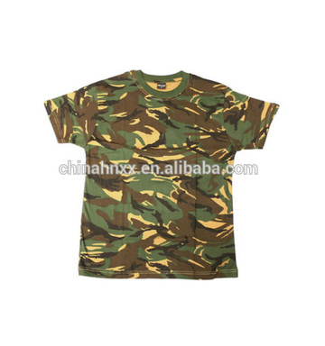 military short sleeve cotton woodland t shirt