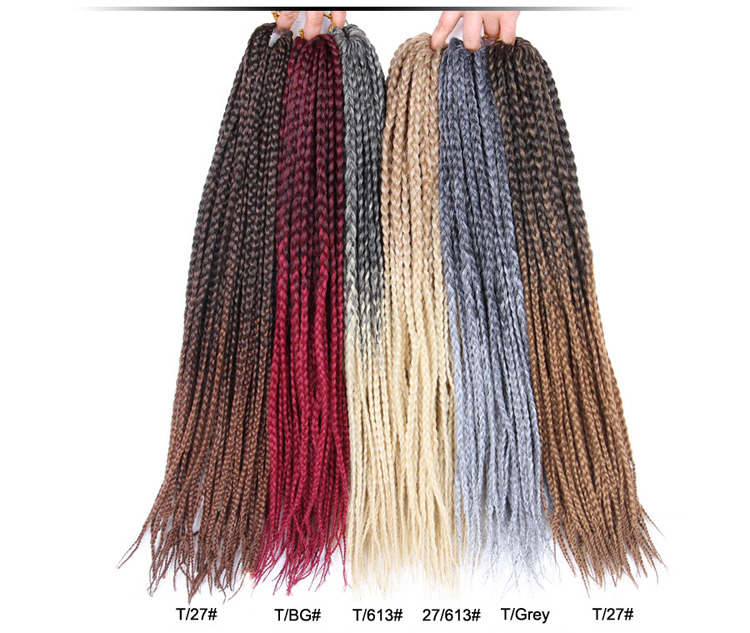 AliLeader Wholesale Price Synthetic Braiding Hair Extension Crochet Box Braid For Women