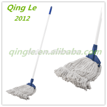 woonden floor flat panel dust mop,cloth clamping flat mop, cotton mop