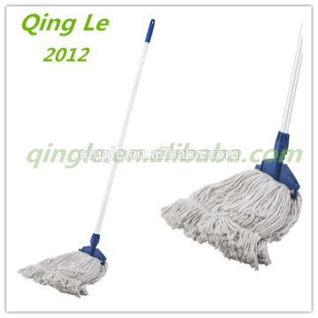 woonden floor flat panel dust mop,cloth clamping flat mop, cotton mop