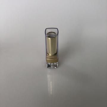 Square lipstick tube with gold EP