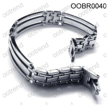 Silver Stainless steel fashion wristband ,unisex fashion wristband