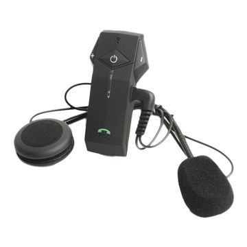 Silver Bluetooth Intercom for Motorcycles with Voice Dialing Function