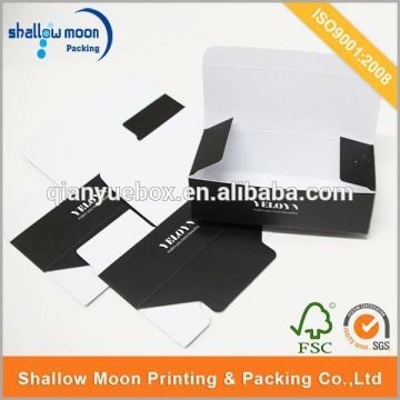 Wholesale customize black color paper foldable box