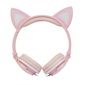 Auriculares estéreo con oreja de gato auriculares macoron