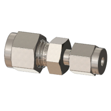Straight Union Tube Fitting, Metric Size