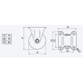 Low Gravity Plate Rigid TPU Caster Wheel