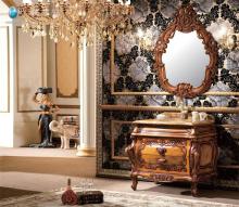 Waterproof Wood Bathroom Vanity Cabinet - Classical Solid Wood Bathroom Furniture