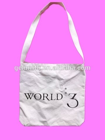 customized cheap cotton tote shoulder bags/cotton messenger bags