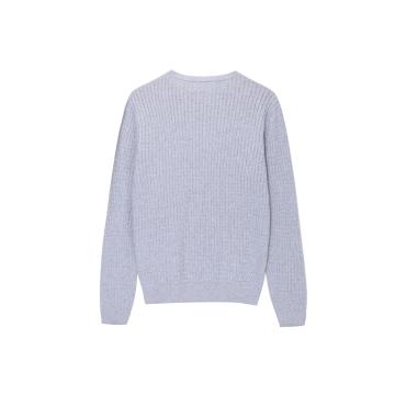 Men's Knitted All Cable Crew-Neck Pullover