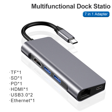 USB C-HUB Met HDMI 7 In 1