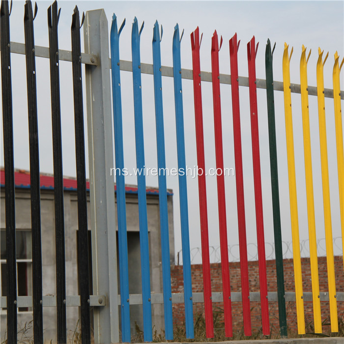 Triple Pointed Powder Coated Palisade Fencing