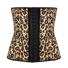 Manufactory and customized Women leopard latex waist trainers body shaper waist trainers corset