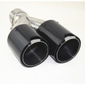 Car Glossy Carbon Fiber Exhaust Tip