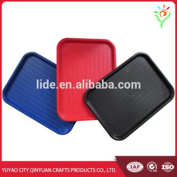 Large shallow plastic fast food trays, plastic tray in food grade