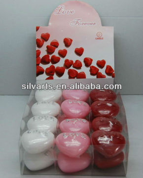 heart shape candle