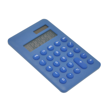 8 Digit Colorful Pocket Calculator with Round Key