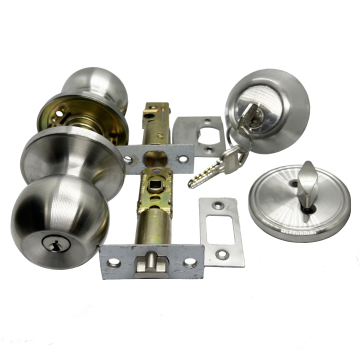 Round Ball Door Handle Knob Lock & Deadbolt Lock Sets for Entrance Doors