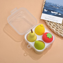 Wholesale Beauty Tool Blender Set - 4pcs Fruit Shaped Makeup Sponges with Box