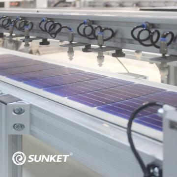 Um painel fotovoltaio solar mono de grau 580W