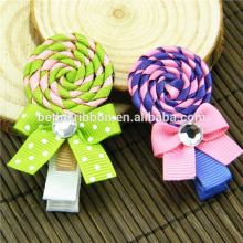 Professional Manufacture Hair bows Recyled hair bow clip