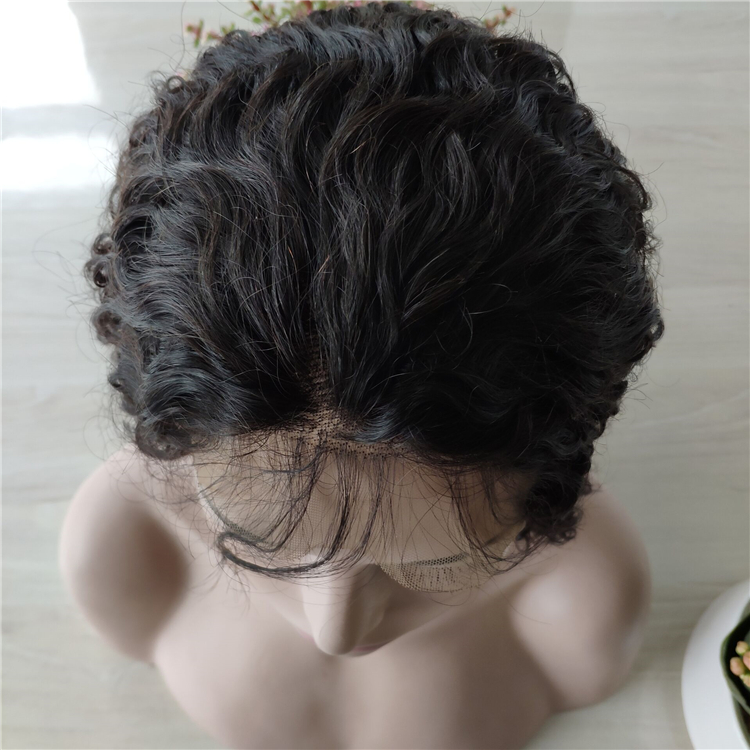 Usexy Lace Front Wigs Natural Water Wave Raw Cuticle Aligned Indian Human Hair Wig With Baby Hair