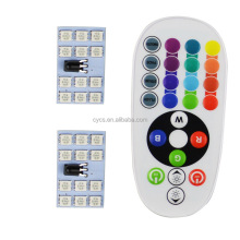 12V RGB 12LED SMD5050 Reading Lamp - Interior T10 RGB LED Car Light