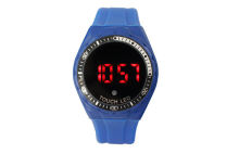 Blue Silicone Led Digital Wrist Watch Boys Sport Electronic Watch