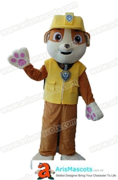 Paw Patrol Rubble Mascot costume, cartoon mascots, funny mascots made,custom made mascots
