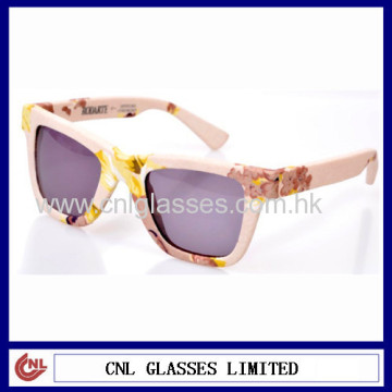 Fashion Sunglasses For Women, Sunglasses Wrapping With Pink Flower Cloth 