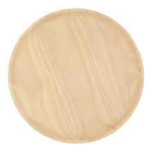 Wooden round plate