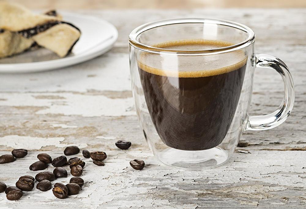 Taza de café con aislamiento de pared doble o taza de té para café con leche, capuchino