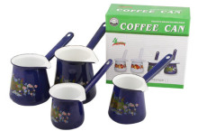 Good Quality Kitchenware Enamel Coffee Can/ Coffee Pot Set
