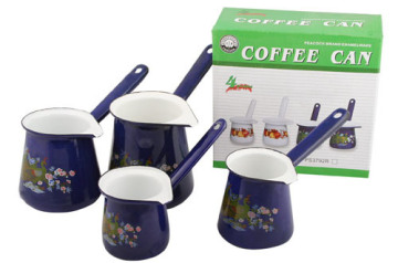 Good Quality Kitchenware Enamel Coffee Can/ Coffee Pot Set