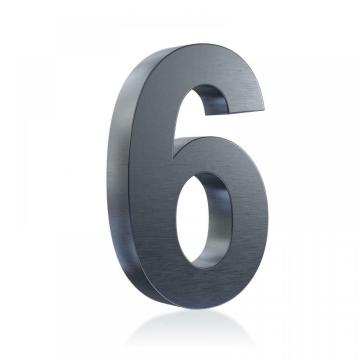 Anthracite Color Black Stainless Steel House Numbers