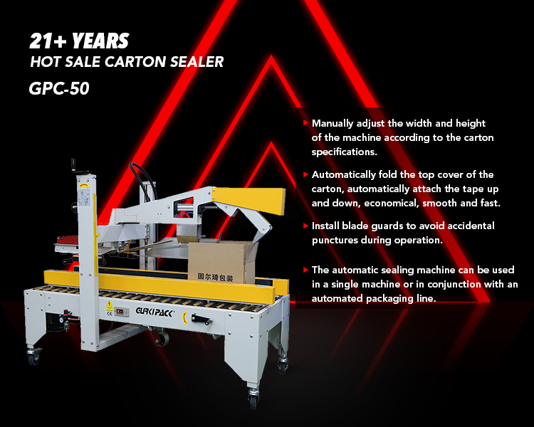 GURKI Automatic Adhesive Tape Carton Sealer Machine