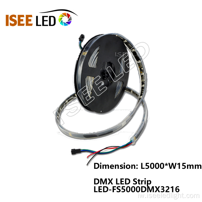רצועת LED RGB לבקרת DMX לתאורה לינארית
