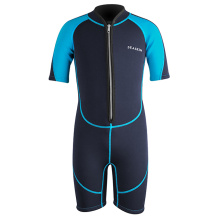 Seaskin Boys Bacis Ön Zip Neopren Shorty Wetsuit