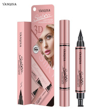 Wholesale 2-in-1 Eyeliner Triangle Stamp Waterproof Black Liquid Eyeliner