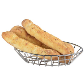 Stainless Steel Wire Kitchen Oval Bread Basket