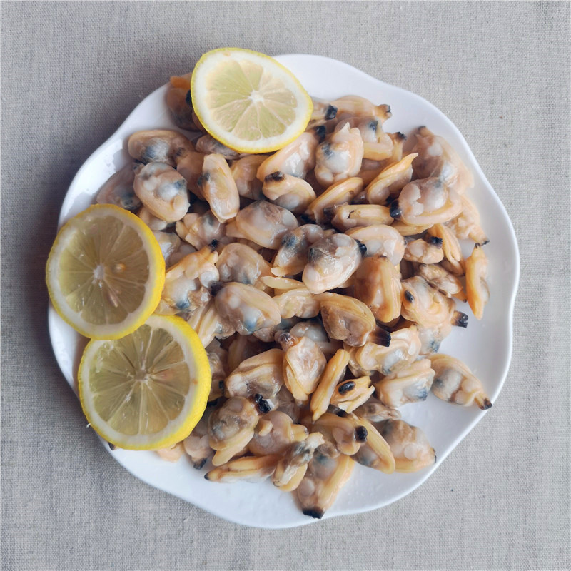 Świeży zamrożony małż gotujący krótki małże